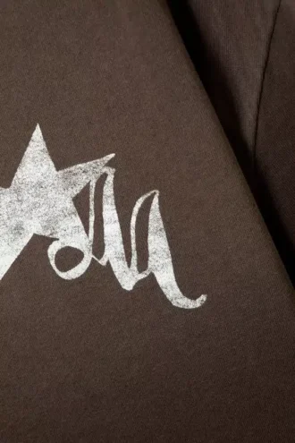 Relaxed Graphic Printed T-Shirt – Dark Brown – Drea8M Relaxed Graphic Printed T-Shirt – Dark Brown – Drea8M