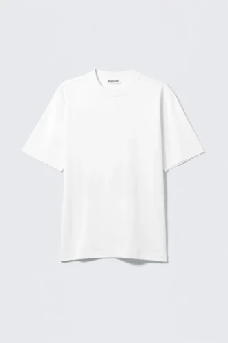 Relaxed Graphic Printed T-Shirt – White – Afterwards