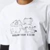 Relaxed Graphic Printed T-Shirt – White – Reclaim Your Wisdom Relaxed Graphic Printed T-Shirt – White – Reclaim Your Wisdom