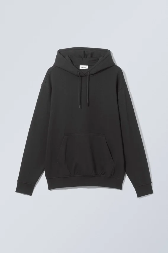 Relaxed Heavy Hoodie – Black Relaxed Heavy Hoodie – Black