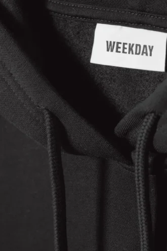 Relaxed Heavy Hoodie – Black