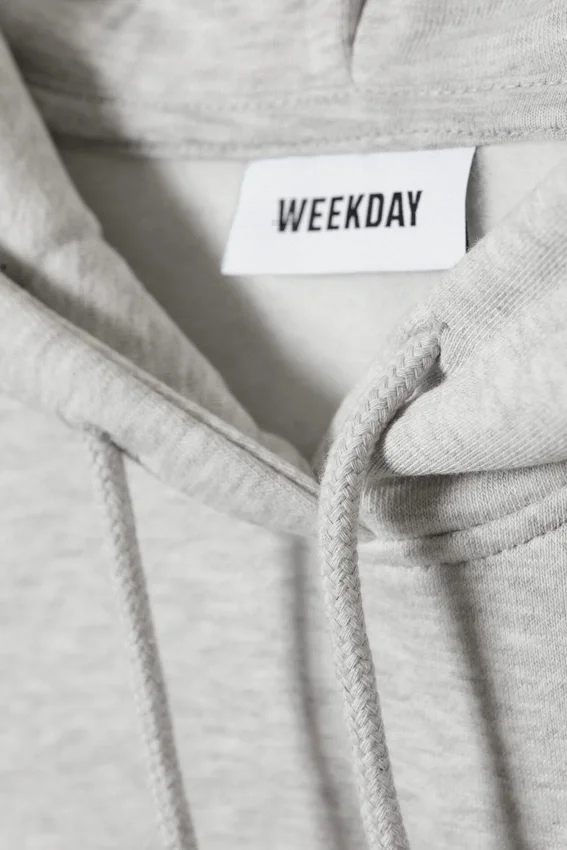 Relaxed Heavy Hoodie – Grey Melange Relaxed Heavy Hoodie – Grey Melange