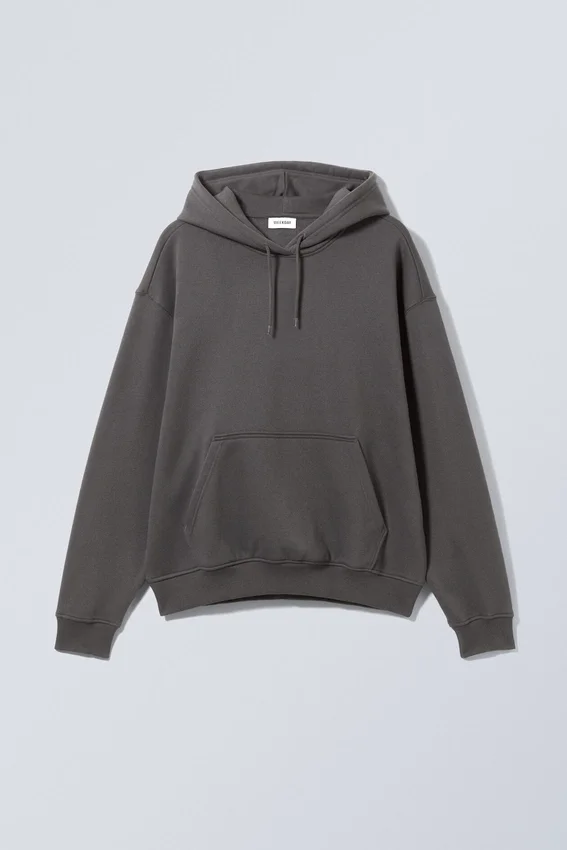 Relaxed Heavy Hoodie – off Black Relaxed Heavy Hoodie – off Black