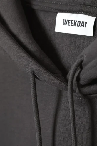 Relaxed Heavy Hoodie – off Black