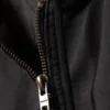 Relaxed Hooded Bomber Jacket – Washed Black Relaxed Hooded Bomber Jacket – Washed Black