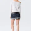 Relaxed Knitted Boat-Neck Sweater – White Relaxed Knitted Boat-Neck Sweater – White