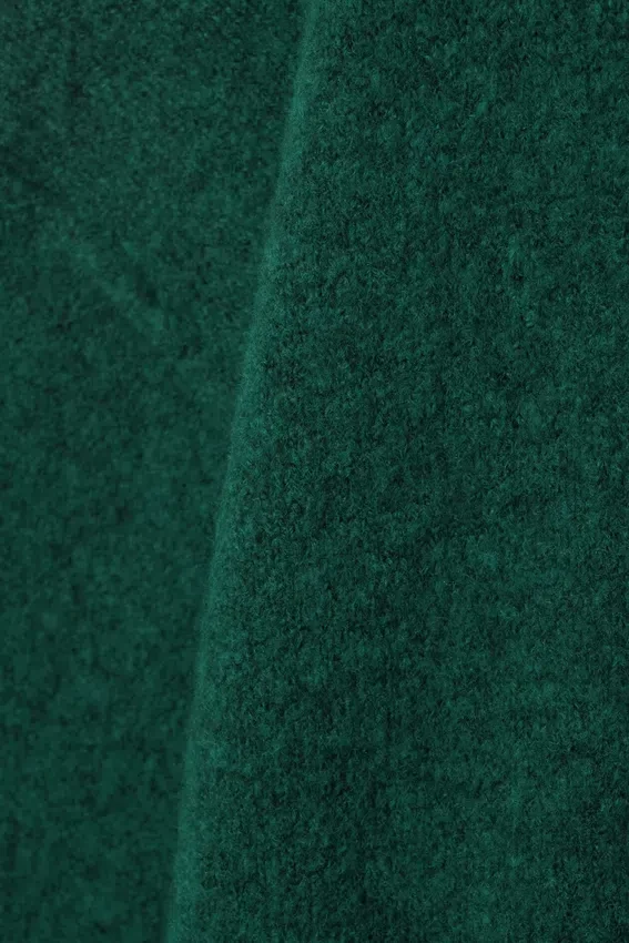 Relaxed Knitted Sweater – Dark Green Melange Relaxed Knitted Sweater – Dark Green Melange