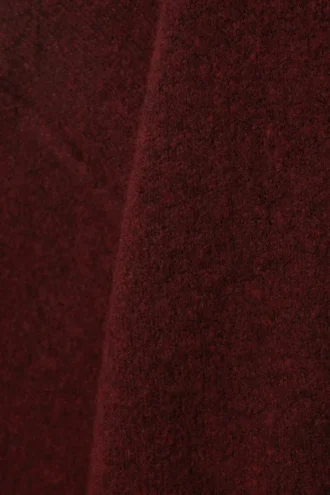 Relaxed Knitted Sweater – Dark Red Melange