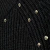 Relaxed Knitted Wool-Blend Sweater with Studs – Black – Studs Relaxed Knitted Wool-Blend Sweater with Studs – Black – Studs