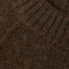 Relaxed Knitted Wool Sweater – Dark Brown Melange Relaxed Knitted Wool Sweater – Dark Brown Melange