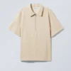 Relaxed Linen Blend Short Sleeve Shirt – Ecru Relaxed Linen Blend Short Sleeve Shirt – Ecru