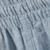 Relaxed Linen Blend Trousers – Dusty Blue Melange Relaxed Linen Blend Trousers – Dusty Blue Melange