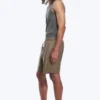 Relaxed Linen Drawstring Shorts – Dark Brown Melange Relaxed Linen Drawstring Shorts – Dark Brown Melange