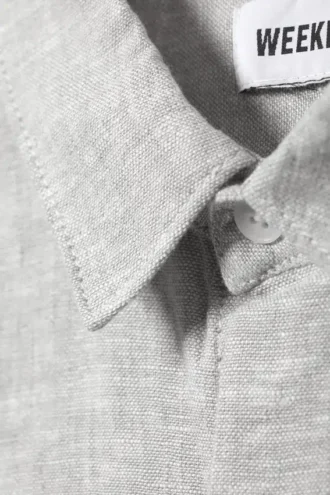 Relaxed Linen Short Sleeve – Dusty Grey