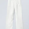 Relaxed Linen Trousers – Dusty White Relaxed Linen Trousers – Dusty White