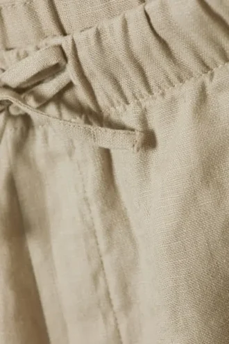 Relaxed Linen Trousers – Ecru Relaxed Linen Trousers – Ecru