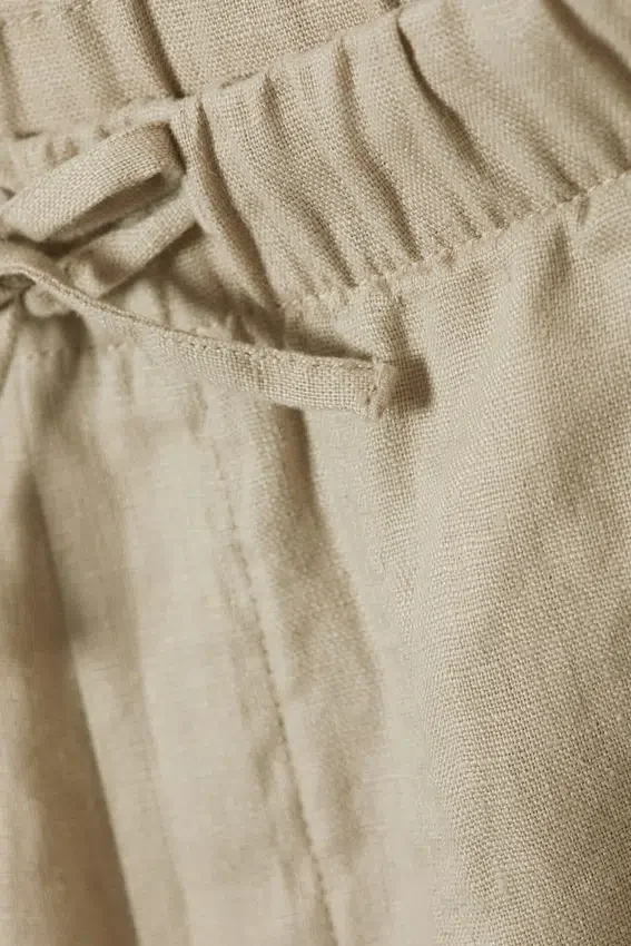 Relaxed Linen Trousers – Ecru Relaxed Linen Trousers – Ecru