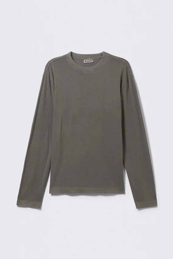 Relaxed Long-Sleeved Pyjama T-Shirt – Dark Mole Relaxed Long-Sleeved Pyjama T-Shirt – Dark Mole