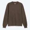 Relaxed Long-Sleeved T-Shirt – Dark Brown Relaxed Long-Sleeved T-Shirt – Dark Brown
