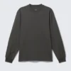 Relaxed Long-Sleeved T-Shirt – Dark Grey Relaxed Long-Sleeved T-Shirt – Dark Grey
