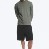 Relaxed Long-Sleeved T-Shirt – Dusty Khaki Green Relaxed Long-Sleeved T-Shirt – Dusty Khaki Green