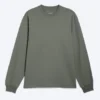 Relaxed Long-Sleeved T-Shirt – Dusty Khaki Green Relaxed Long-Sleeved T-Shirt – Dusty Khaki Green