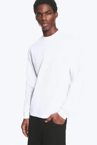 Relaxed Long-Sleeved T-Shirt – White