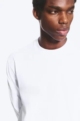 Relaxed Long-Sleeved T-Shirt – White