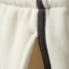 Relaxed Low Rise Terry Bermuda Shorts – White – Black Stripe Relaxed Low Rise Terry Bermuda Shorts – White – Black Stripe