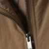 Relaxed Nylon Bomber Jacker – Dusty Brown Relaxed Nylon Bomber Jacker – Dusty Brown