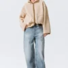 Relaxed Pile Fleece Jacket – Light Dusty Beige Relaxed Pile Fleece Jacket – Light Dusty Beige