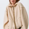 Relaxed Pile Fleece Jacket – Light Dusty Beige Relaxed Pile Fleece Jacket – Light Dusty Beige