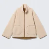 Relaxed Pile Fleece Jacket – Light Dusty Beige Relaxed Pile Fleece Jacket – Light Dusty Beige