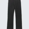 Relaxed Pinstriped Suiting Trousers – Black Pinstripe Relaxed Pinstriped Suiting Trousers – Black Pinstripe