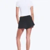 Relaxed Pleated Mini Suiting Shorts – Black Relaxed Pleated Mini Suiting Shorts – Black