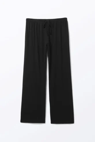 Relaxed Pyjama Trousers – Black