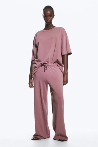 Relaxed Pyjama Trousers – Dusty Lilac