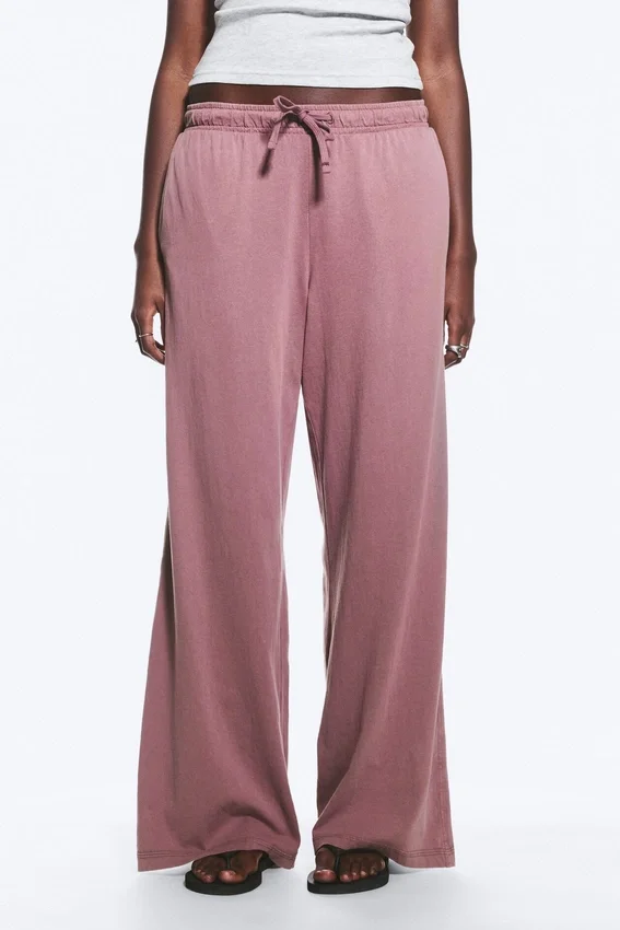 Relaxed Pyjama Trousers – Dusty Lilac Relaxed Pyjama Trousers – Dusty Lilac