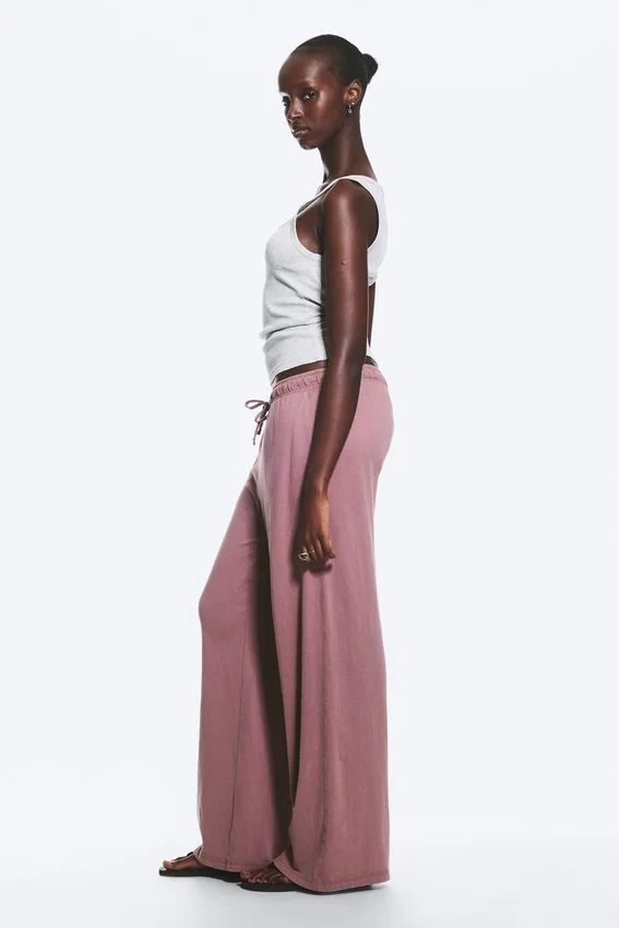 Relaxed Pyjama Trousers – Dusty Lilac Relaxed Pyjama Trousers – Dusty Lilac