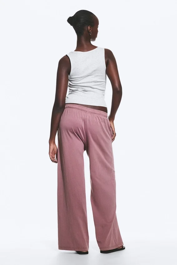 Relaxed Pyjama Trousers – Dusty Lilac Relaxed Pyjama Trousers – Dusty Lilac