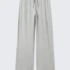 Relaxed Pyjama Trousers – Grey Melange