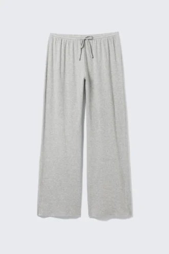 Relaxed Pyjama Trousers – Grey Melange