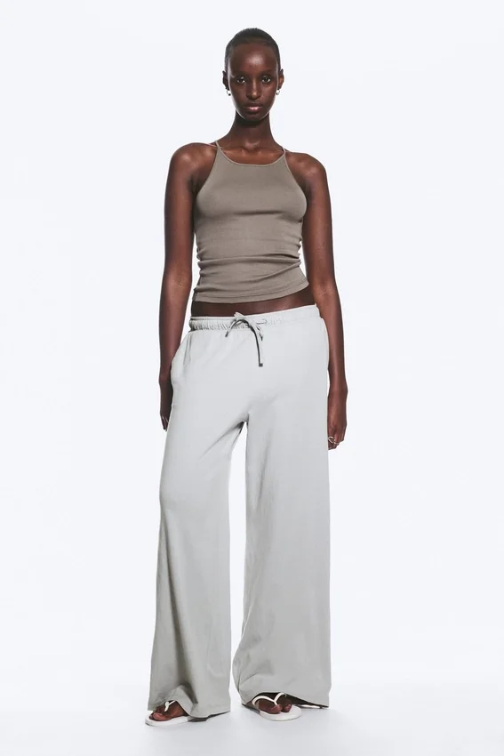 Relaxed Pyjama Trousers – Light Dusty Grey Relaxed Pyjama Trousers – Light Dusty Grey