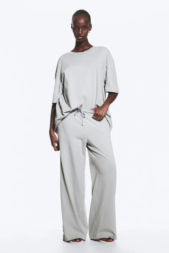 Relaxed Pyjama Trousers – Light Dusty Grey Relaxed Pyjama Trousers – Light Dusty Grey