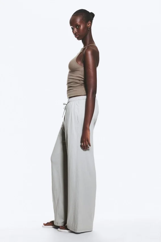 Relaxed Pyjama Trousers – Light Dusty Grey Relaxed Pyjama Trousers – Light Dusty Grey