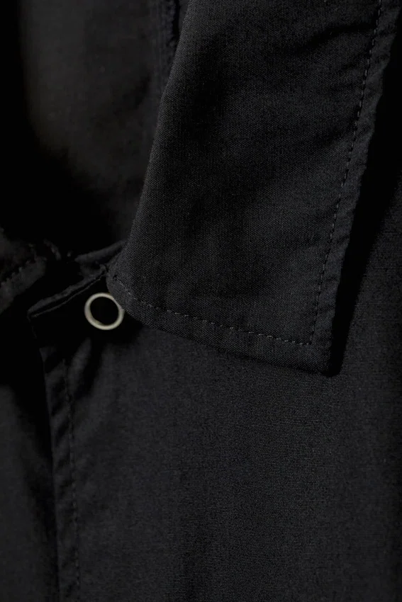 Relaxed Short Sleeve Cotton Shirt – Black Relaxed Short Sleeve Cotton Shirt – Black