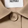 Relaxed Single-Breasted Car Coat – Beige Relaxed Single-Breasted Car Coat – Beige