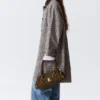 Relaxed Single-Breasted Car Coat – Checked Grey Relaxed Single-Breasted Car Coat – Checked Grey