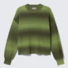 Relaxed Space-Dyed Knitted Cotton Sweater – Green Space-Dye Relaxed Space-Dyed Knitted Cotton Sweater – Green Space-Dye