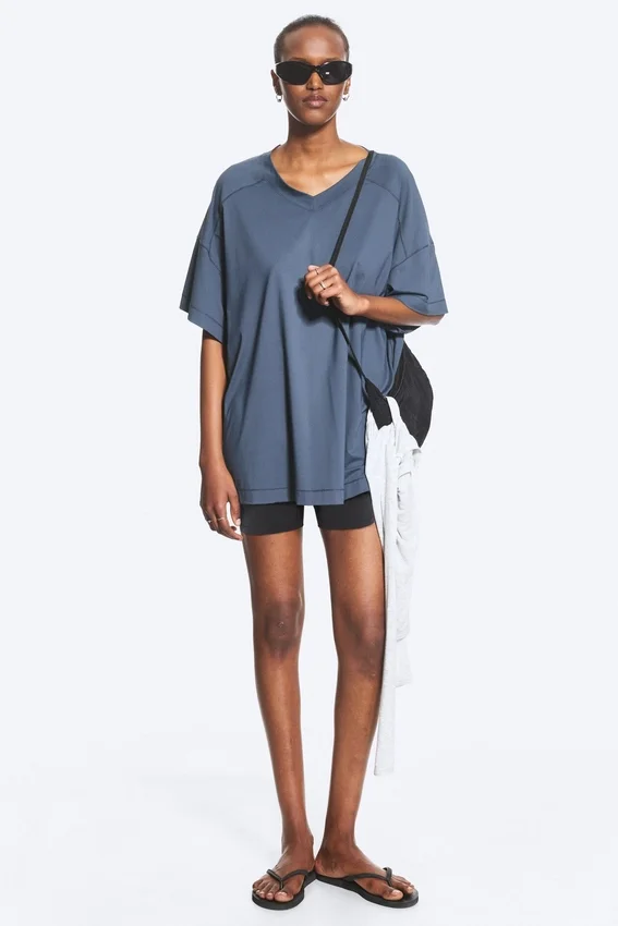Relaxed Sports T-Shirt – Dark Blue Relaxed Sports T-Shirt – Dark Blue